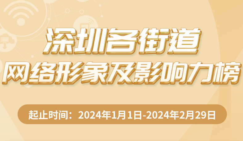 3月深圳各街道網(wǎng)絡(luò)形象及影響力榜出爐，這些街道榜上有名